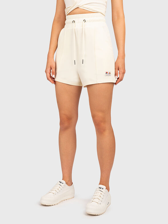 TODI sports shorts in ecru - 1