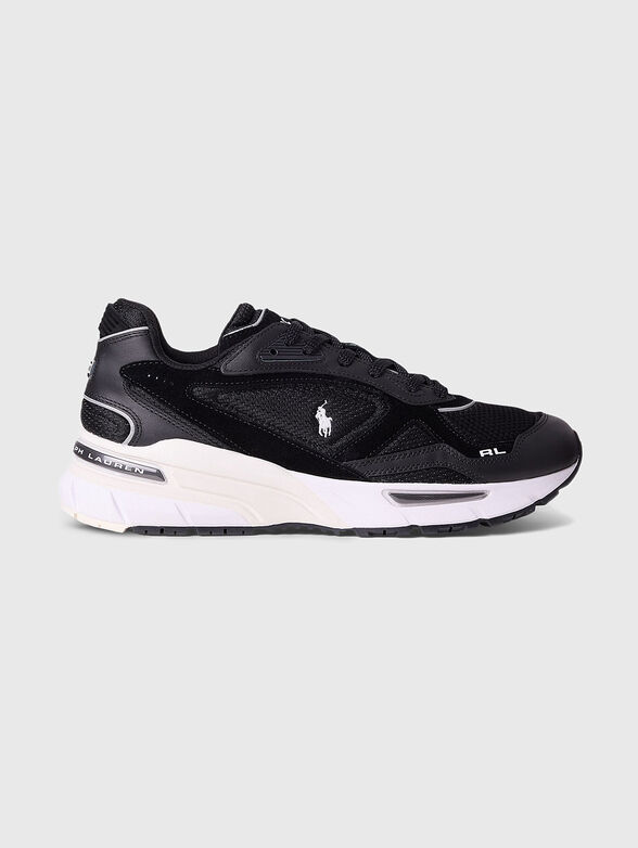 Sports shoes with mesh details and logo - 0