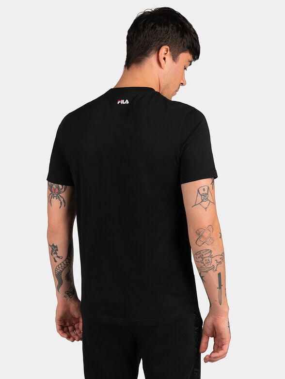 Black BELEN T-shirt with contrasting logo - 2