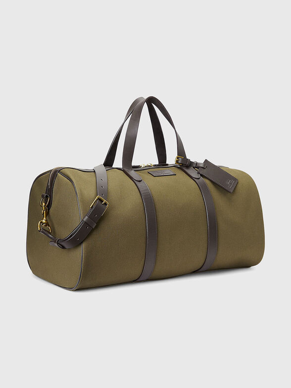 Duffle bag with leather trim  - 4