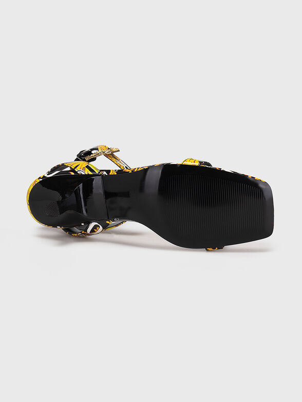 FONDO FIONA DIS. 42 black sandals with print - 5
