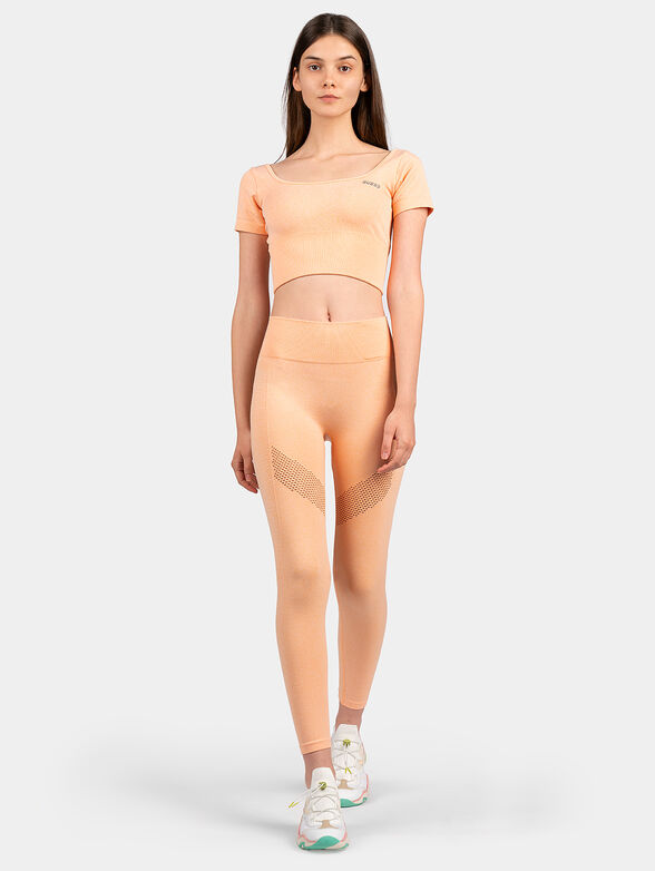 T-shirt in coral - 2