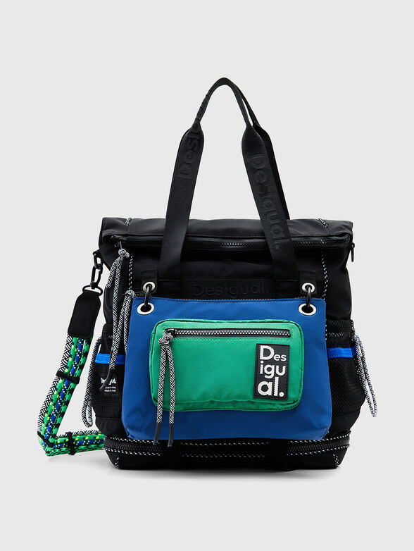 Multifunctional backpack with red accents - 1