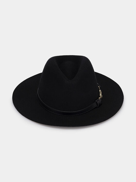 Μάλλινο καπέλο Φεντόρα με κέντημα λογότυπου - 1