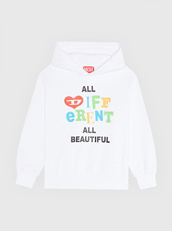 Black sweatshirt with contrasting print - 1