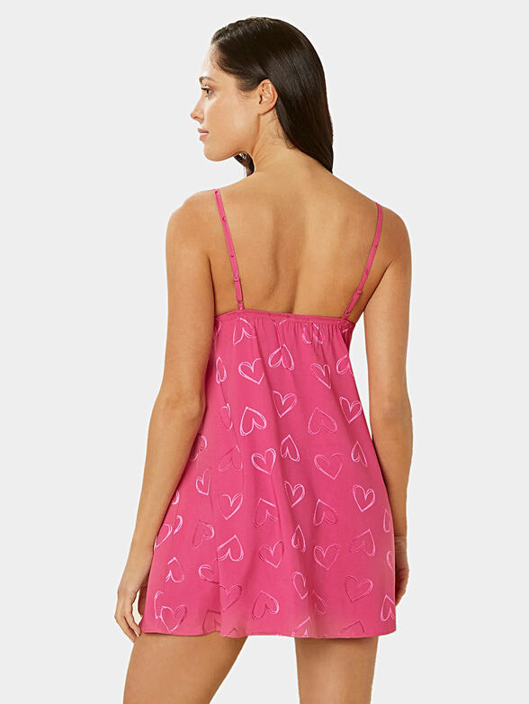 MY HEART nightgown in fucsia color - 2