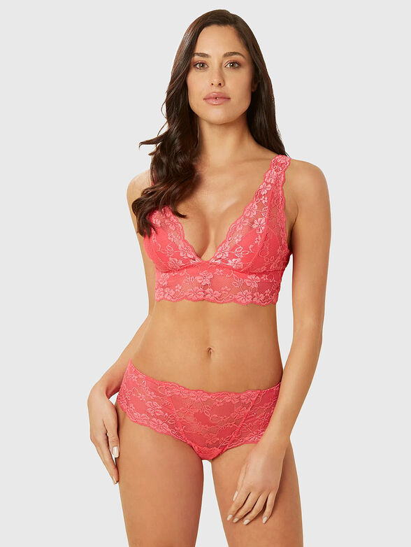 PRIMULA COLOR bralette with lace accents - 2