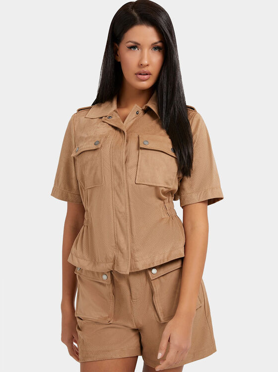 MARILENA  shirt in beige color - 1