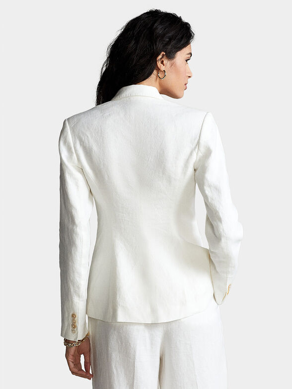 White linen blazer - 3