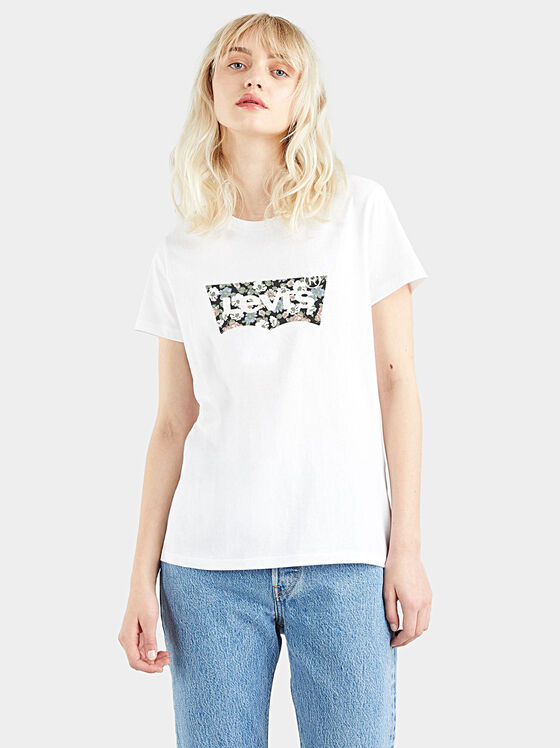 T-shirt with floral logo print - 1