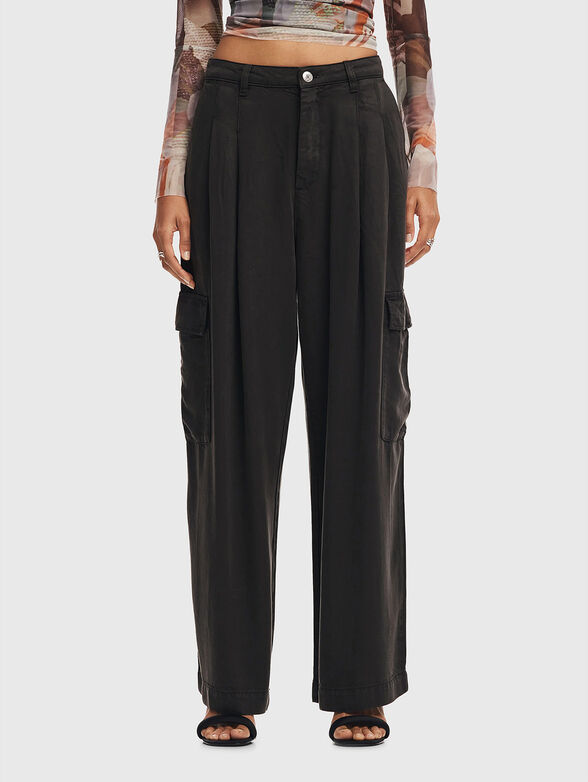 Cargo jeans with wide legs - 0