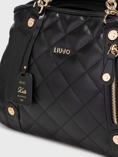 Large bag with capped effect in beige - 4