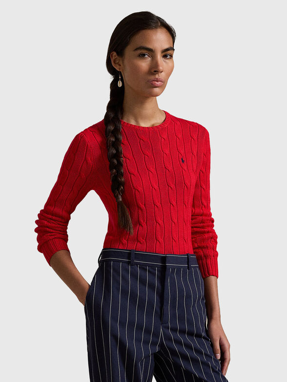 Sweater with embroidered logo - 0