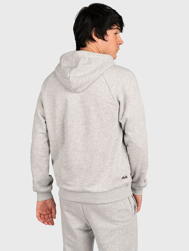 BELFORT grey hooded sweatshirt - 3