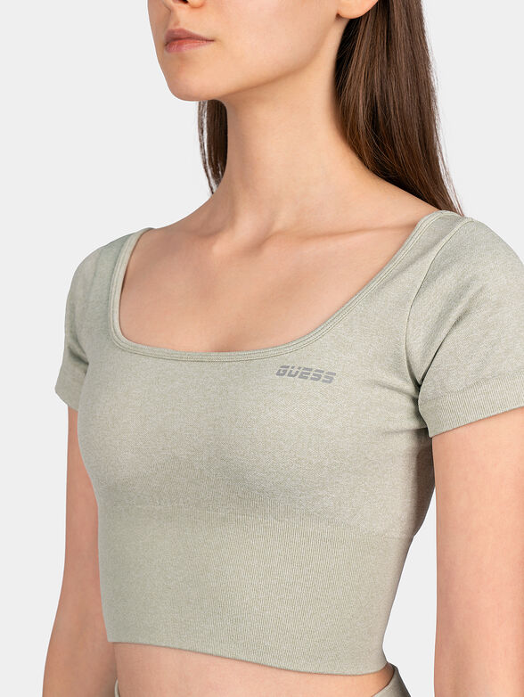 T-shirt in coral - 3