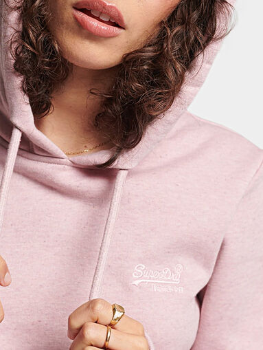 Sweatshirt in light pink color - 4