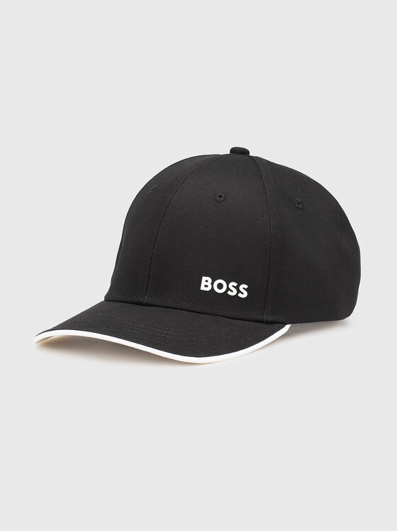 Beige baseball cap with logo - 1