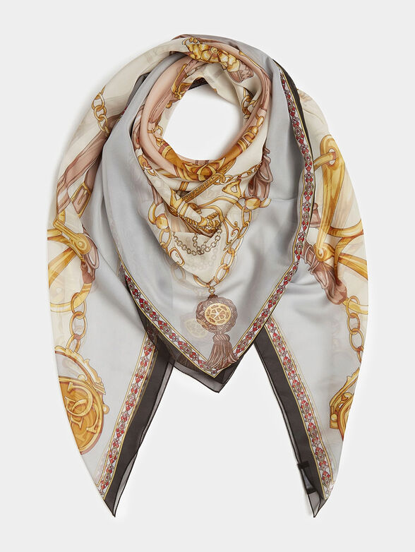 Square scarf with print - 1