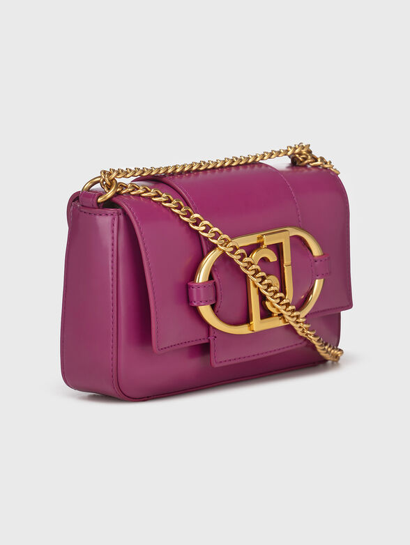 Crossbody bag with metal logo  - 5