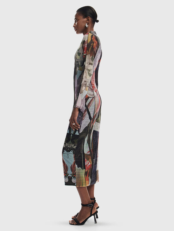 CARSON contrast print dress - 2