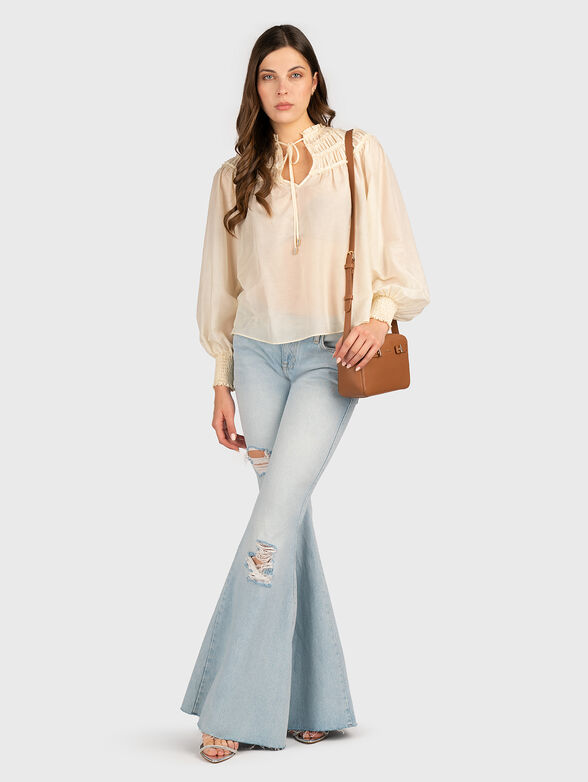 Blouse with long sleeves - 1