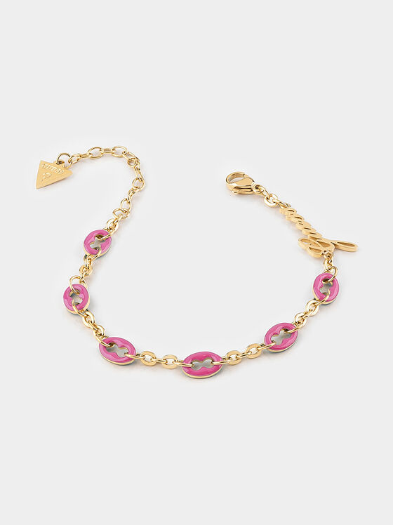 POP LINKS bracelet with pink elements - 1