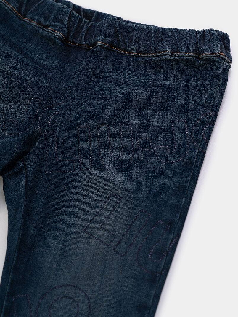 Jeans with logo print - 3