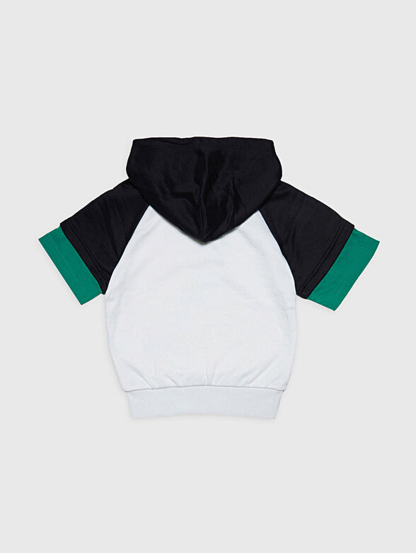 Hooded sweatshirt with logo accent - 2
