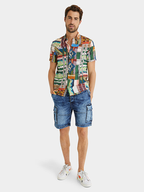 Shirt with colorful print ADRIAN - 4