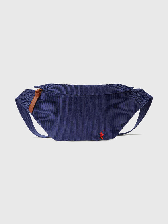 Waist bag with velvet texture - 1