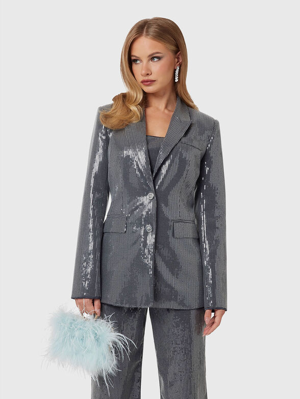 Blazer with sequins - 0