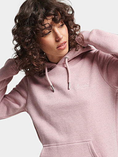 Sweatshirt in light pink color - 3