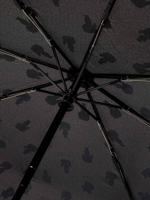 K/IKONIK 2.0 black umbrella with print - 3