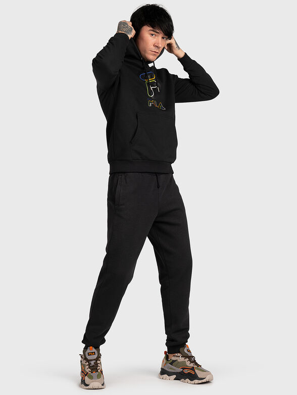 BEVER black sweatshirt with logo print - 2