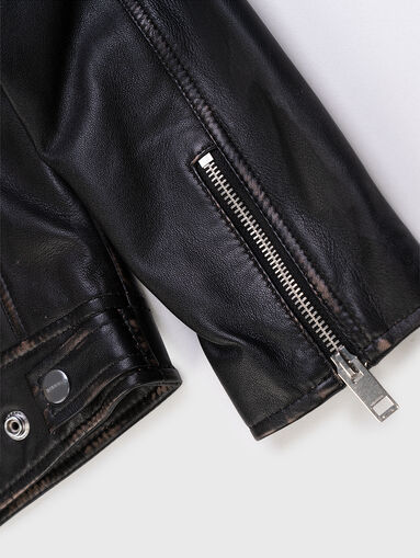GARRETT leather biker jacket - 5