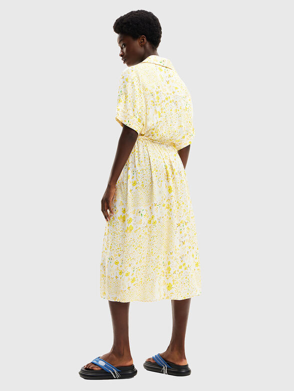 Shirt dress with floral print - 1