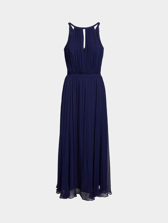 Blue viscose dress - 0