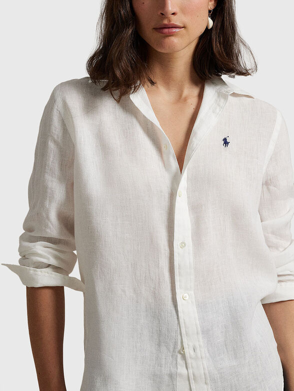 White linen shirt - 4