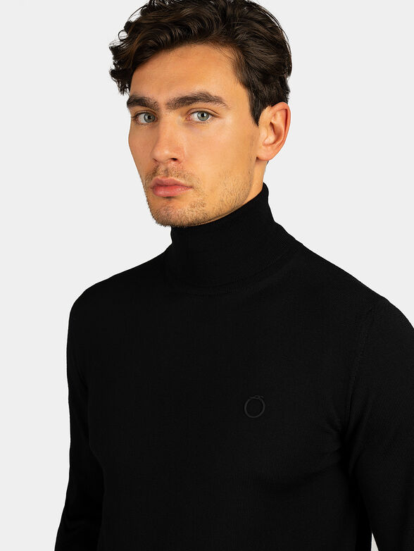Wool turtleneck sweater - 4