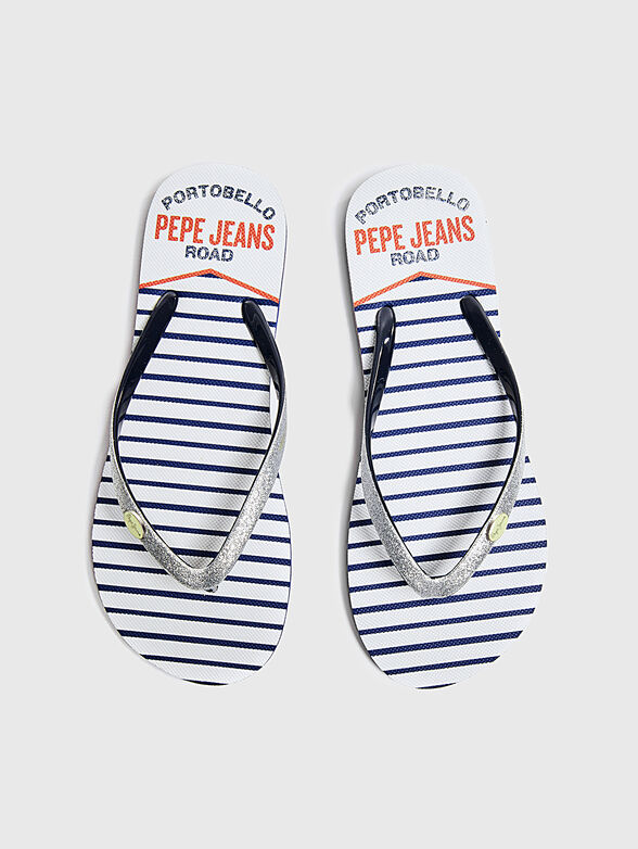 RAKE SAILOR Flip-flops with glitter details - 4