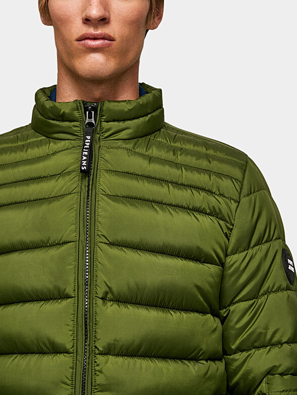 JACK black padded jacket with logo detail - 3