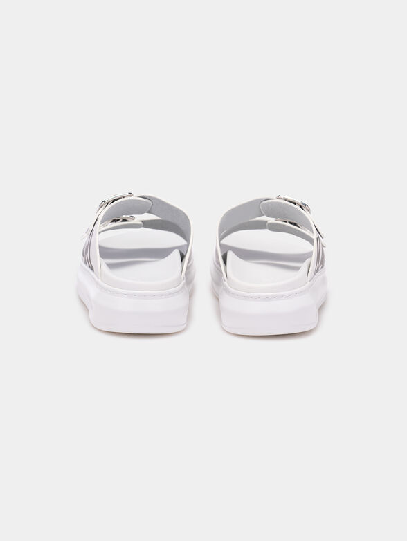 KAPRI Sandals with contrasting logo - 4
