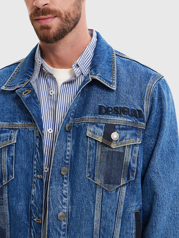 Denim jacket with patches - 4