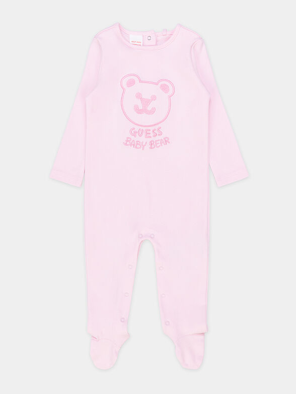 Blue overalls with embroidery - 1