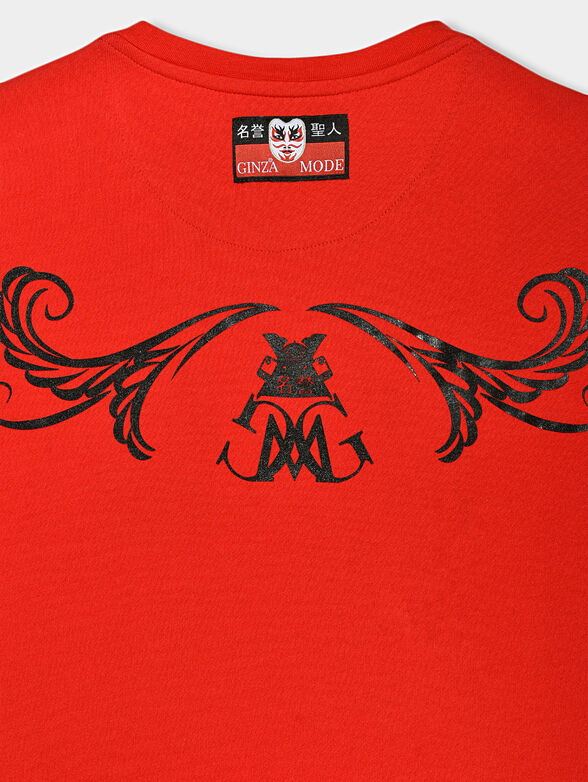 GMTS025 T-shirt  with print and embroidery - 4
