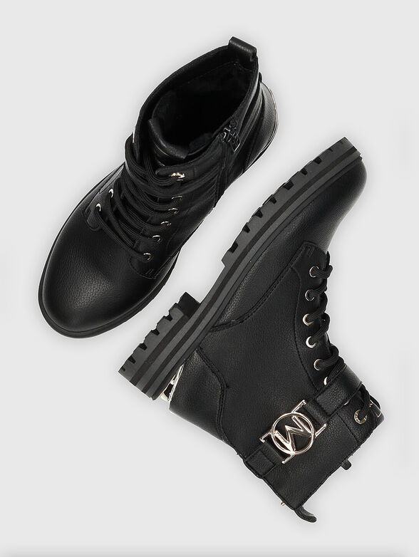 KYANA black boots with logo accent - 6