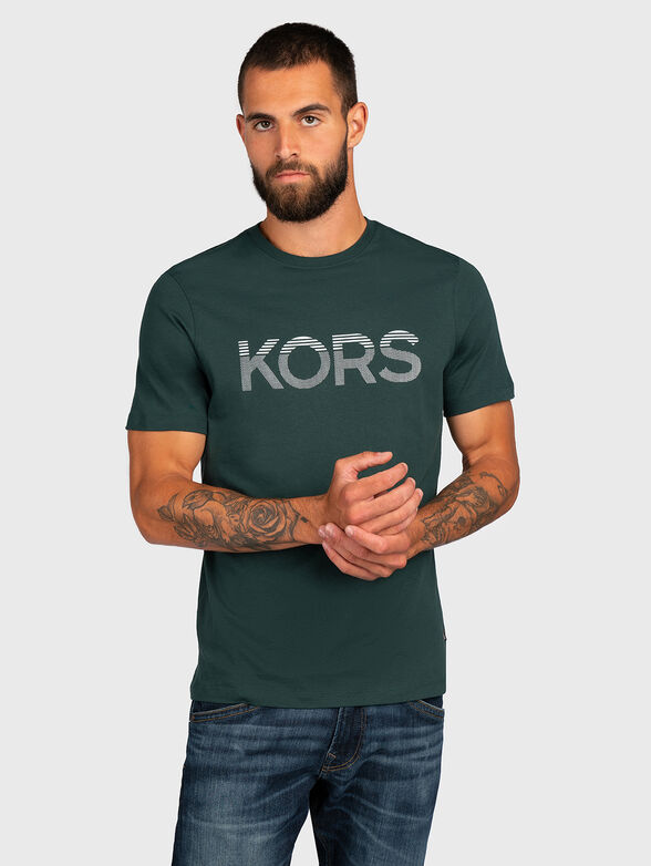 T-shirt in dark blue color - 1