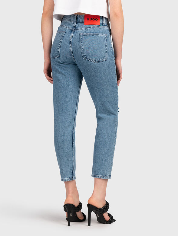 Blue jeans with distressed effect - 2