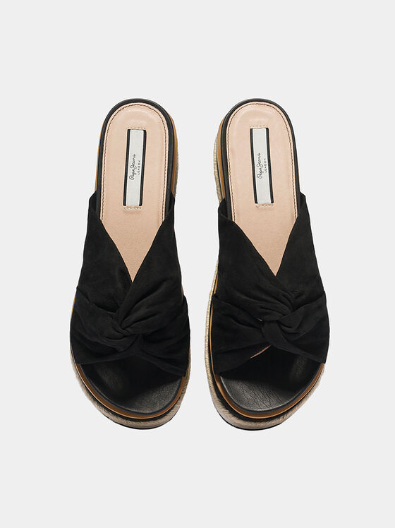 WICK Platform sandals in black color - 1