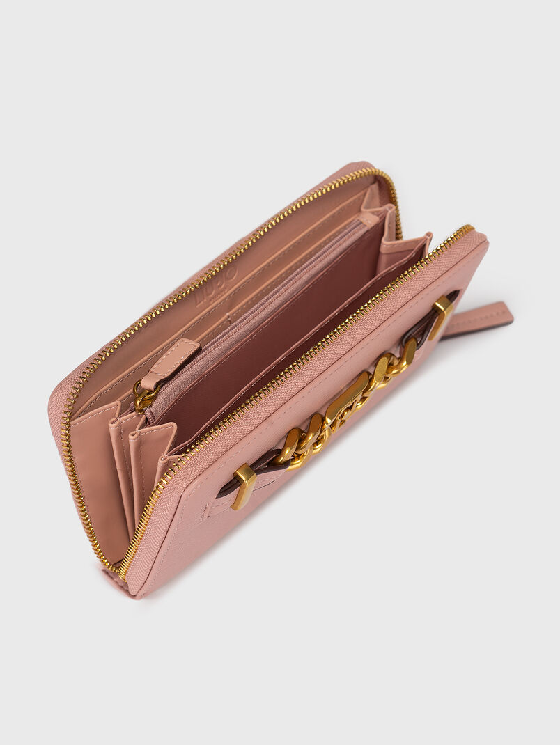 Black wallet with golden detail  - 3
